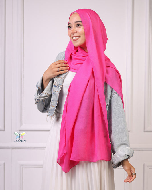 Modal Cotton Scarf | Pink