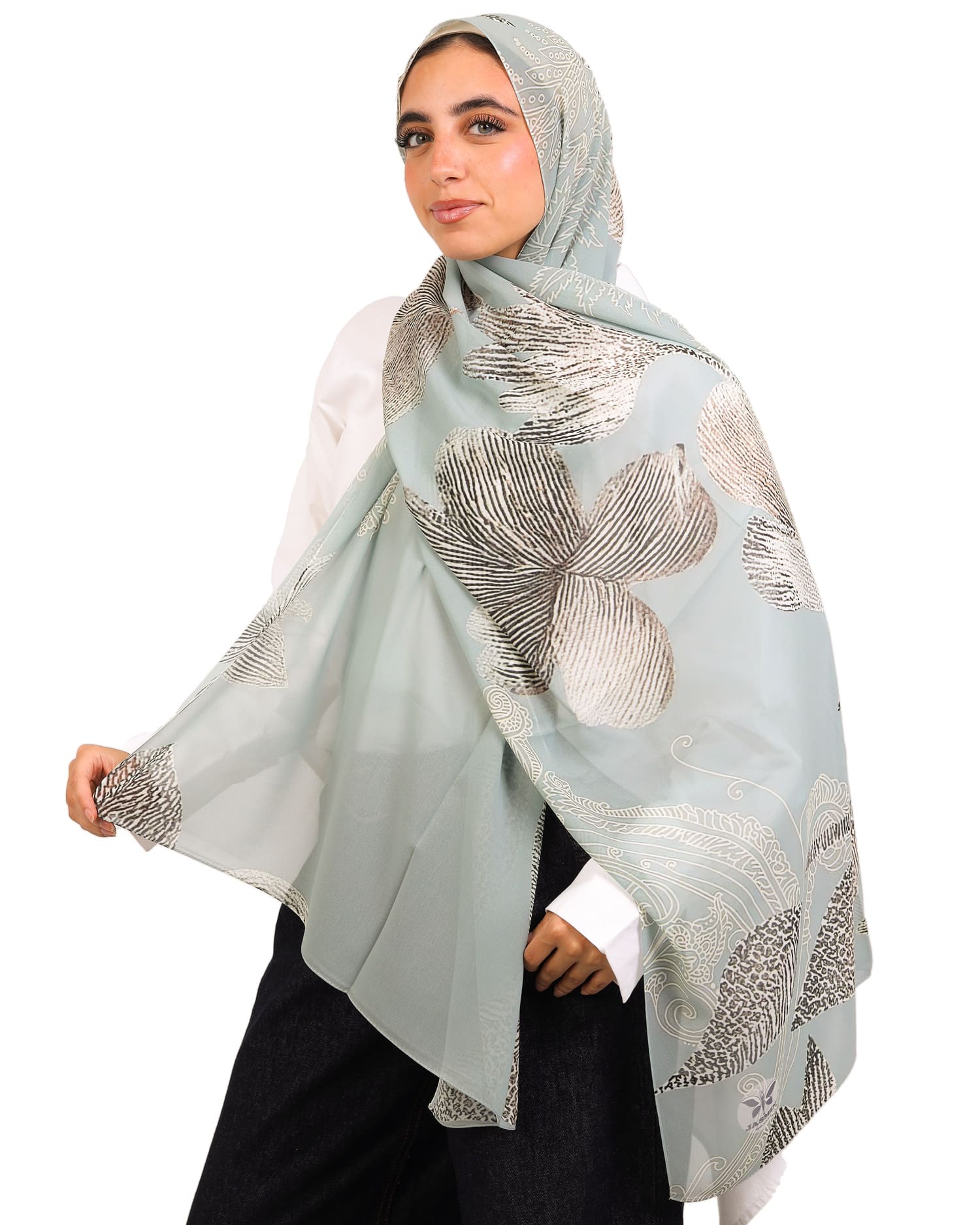 Arvella | Printed Chiffon Scarf
