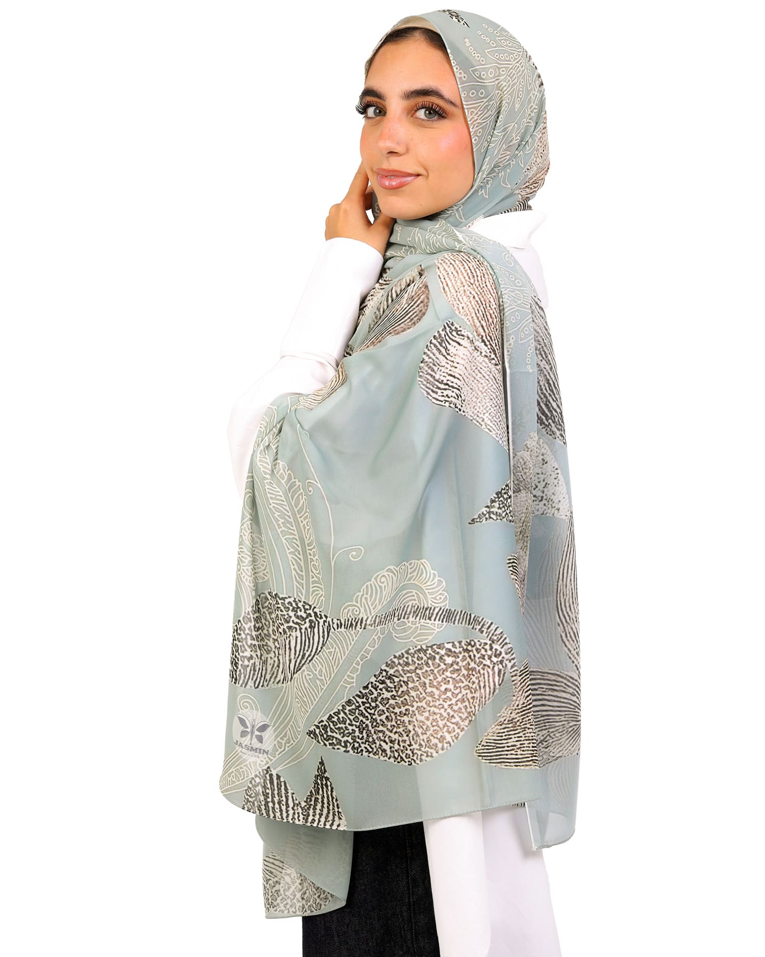 Arvella | Printed Chiffon Scarf