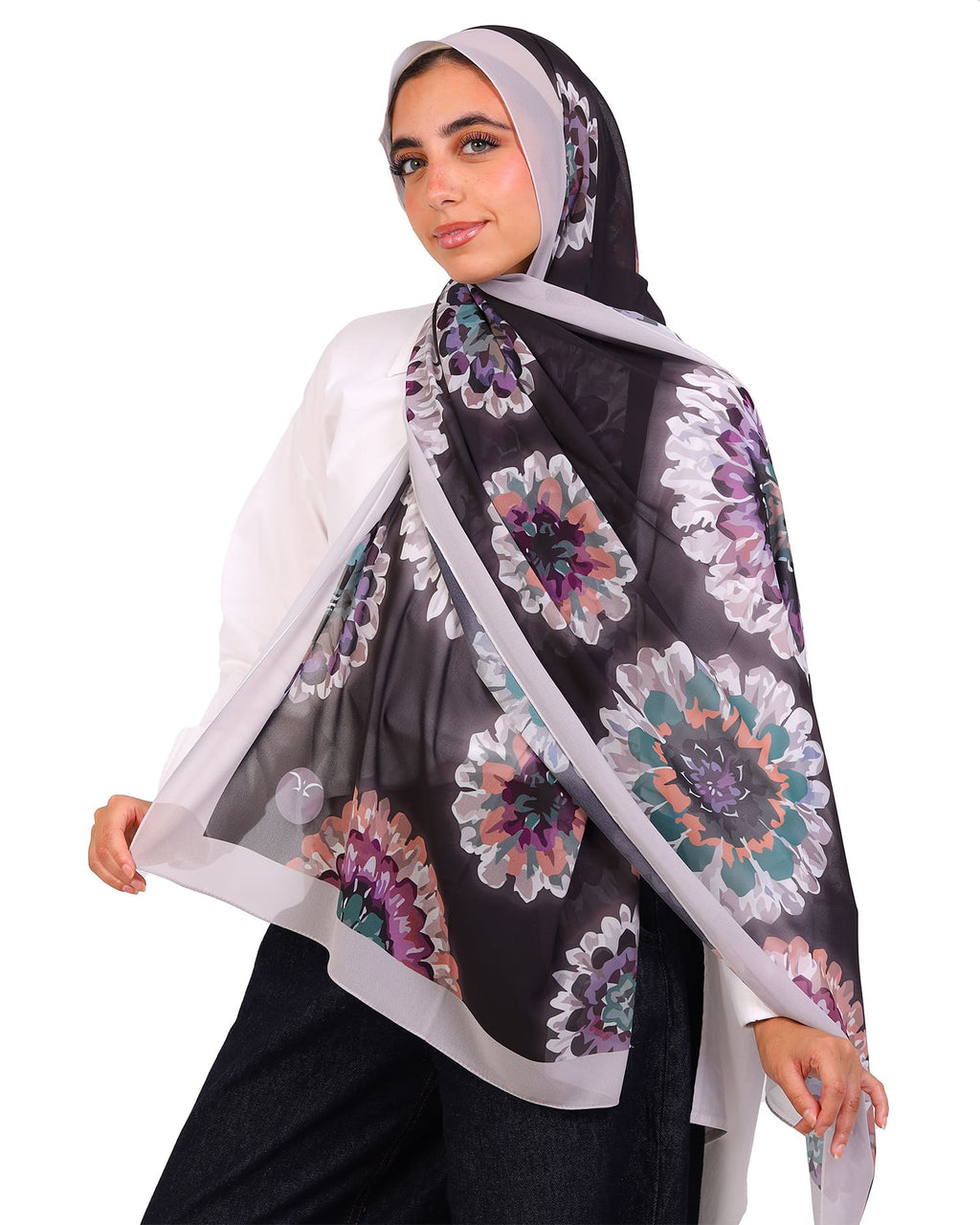Zorielle | Printed Chiffon Scarf
