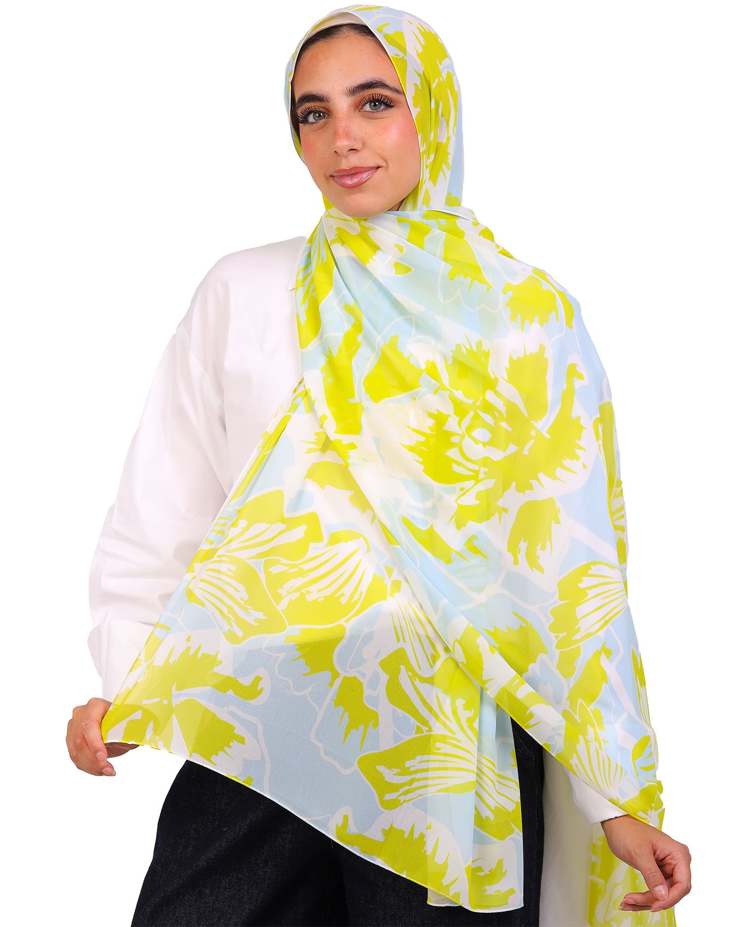 Nerelle | Printed Chiffon Scarf