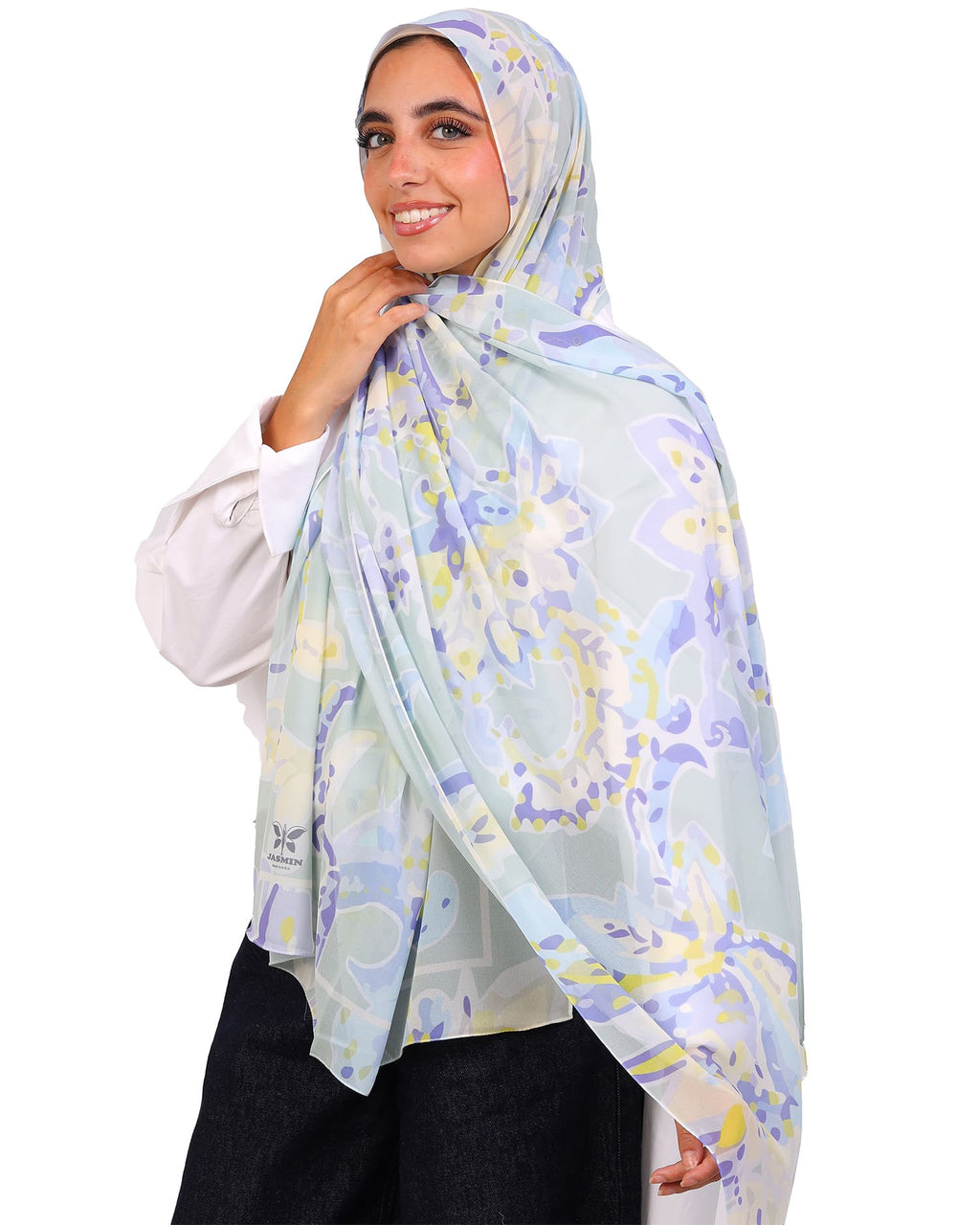 Valleria | Printed Chiffon Scarf