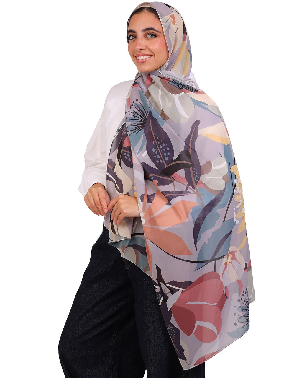 Azmira | Printed Chiffon Scarf
