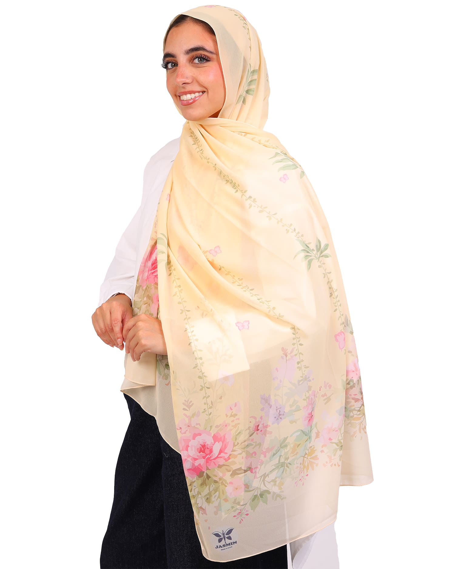 Solmira | Printed Chiffon Scarf