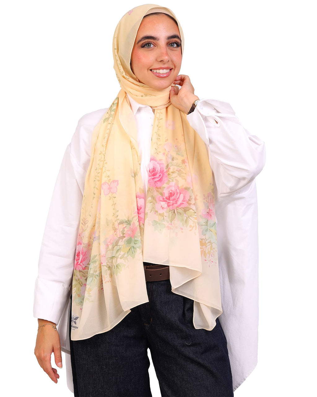 Solmira | Printed Chiffon Scarf