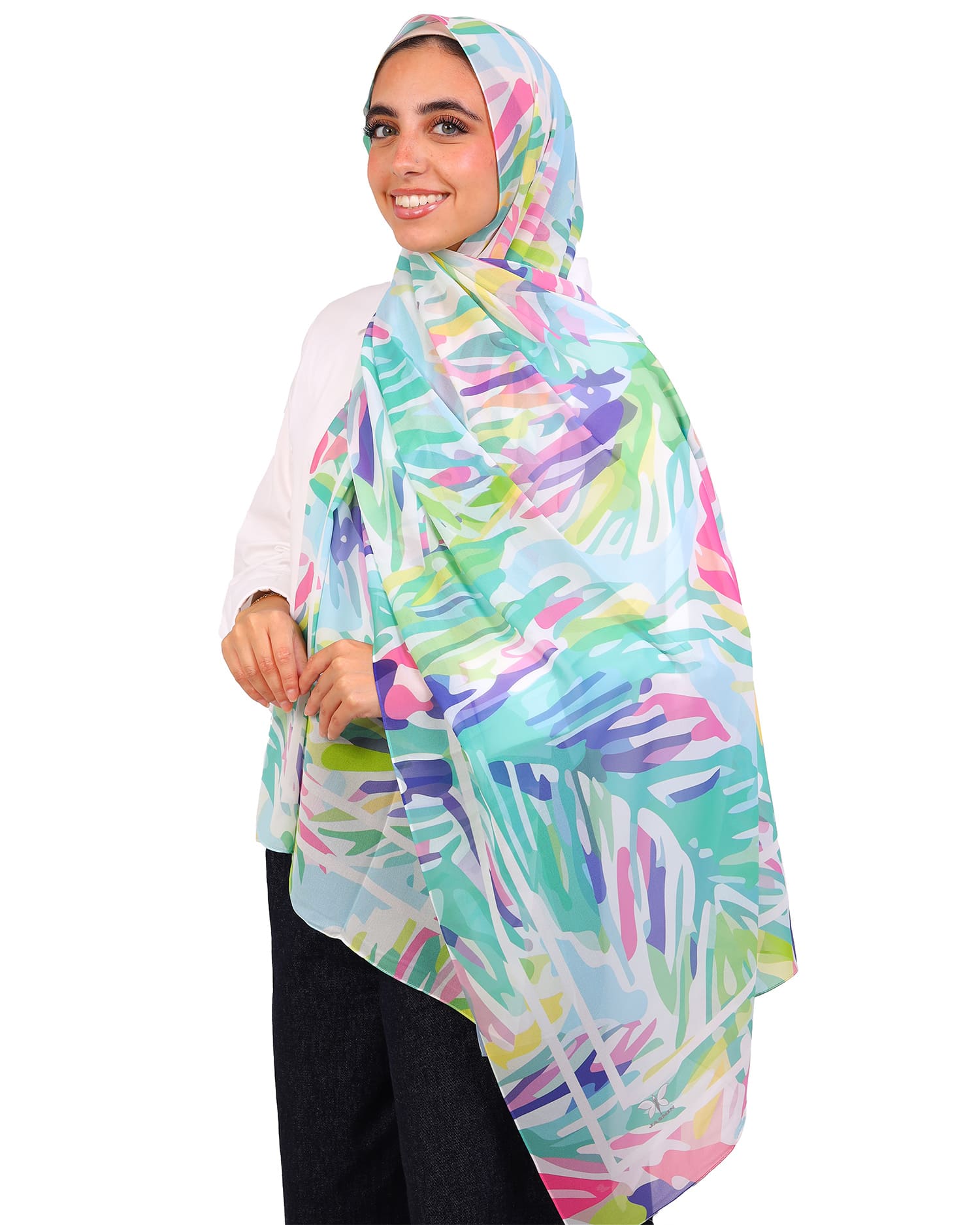 Mireva | Printed Chiffon Scarf