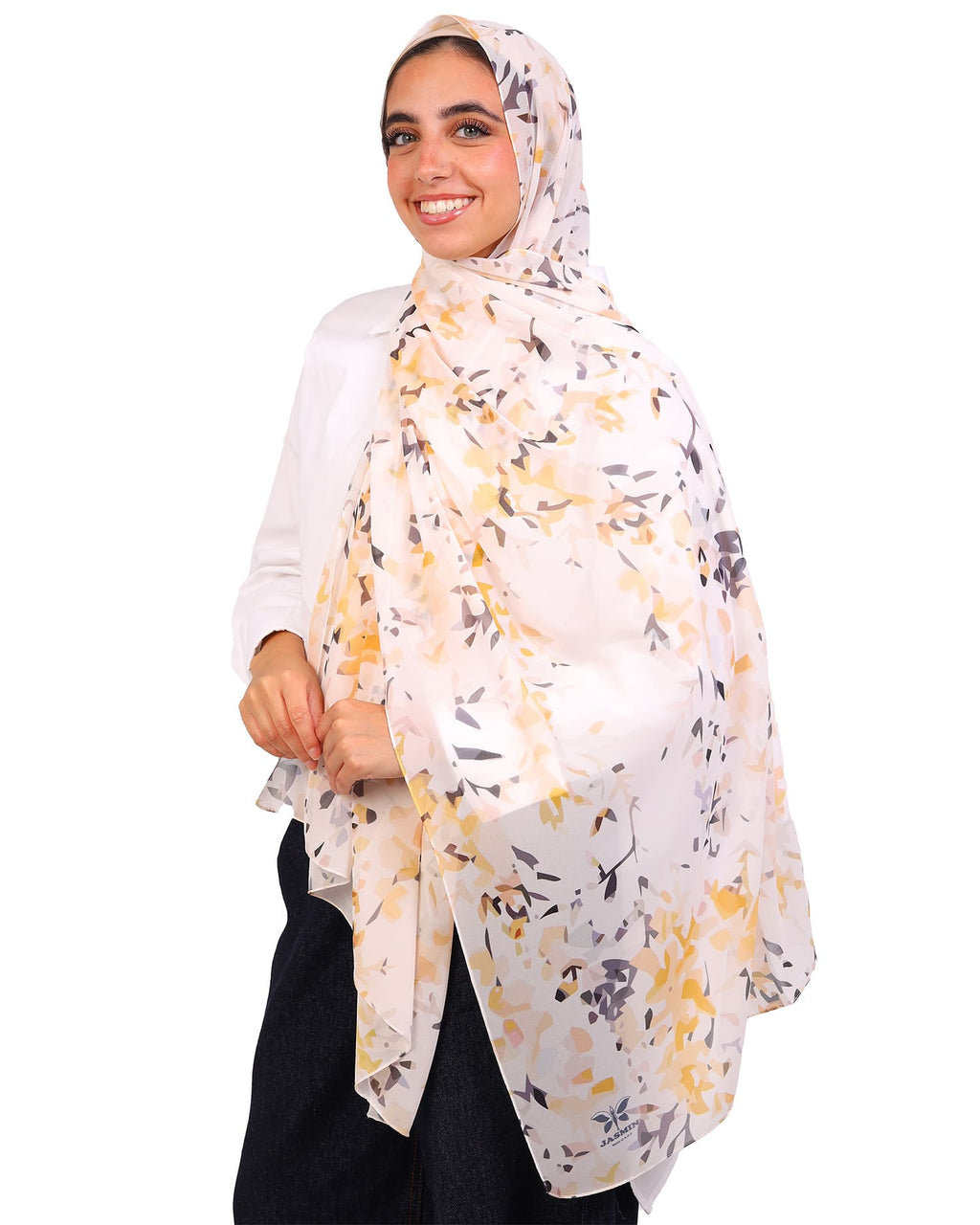 Lysandra | Printed Chiffon Scarf