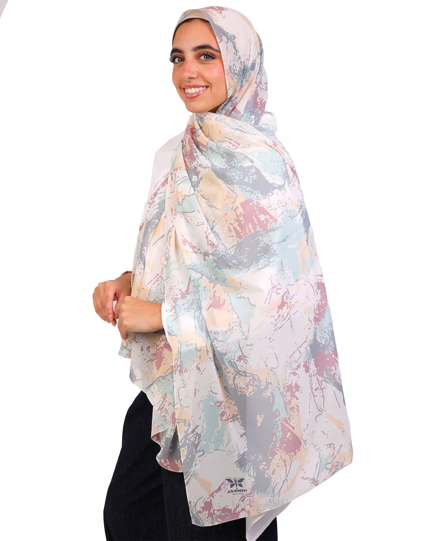 Elanora | Printed Chiffon Scarf