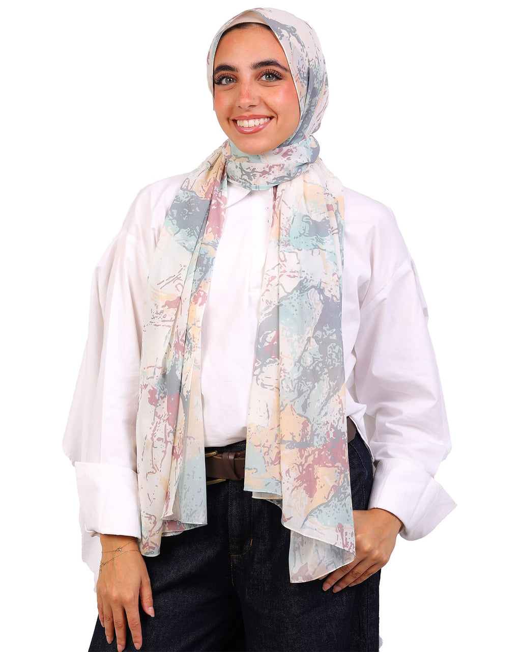 Elanora | Printed Chiffon Scarf