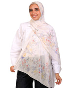Zarelle | Printed Chiffon Scarf