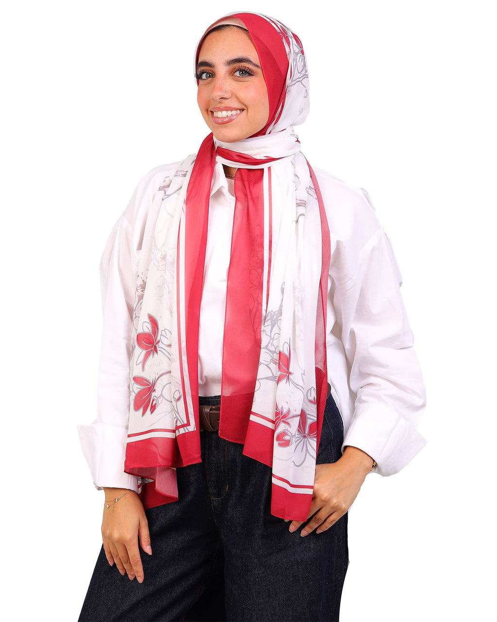 Azarielle | Printed Chiffon Scarf