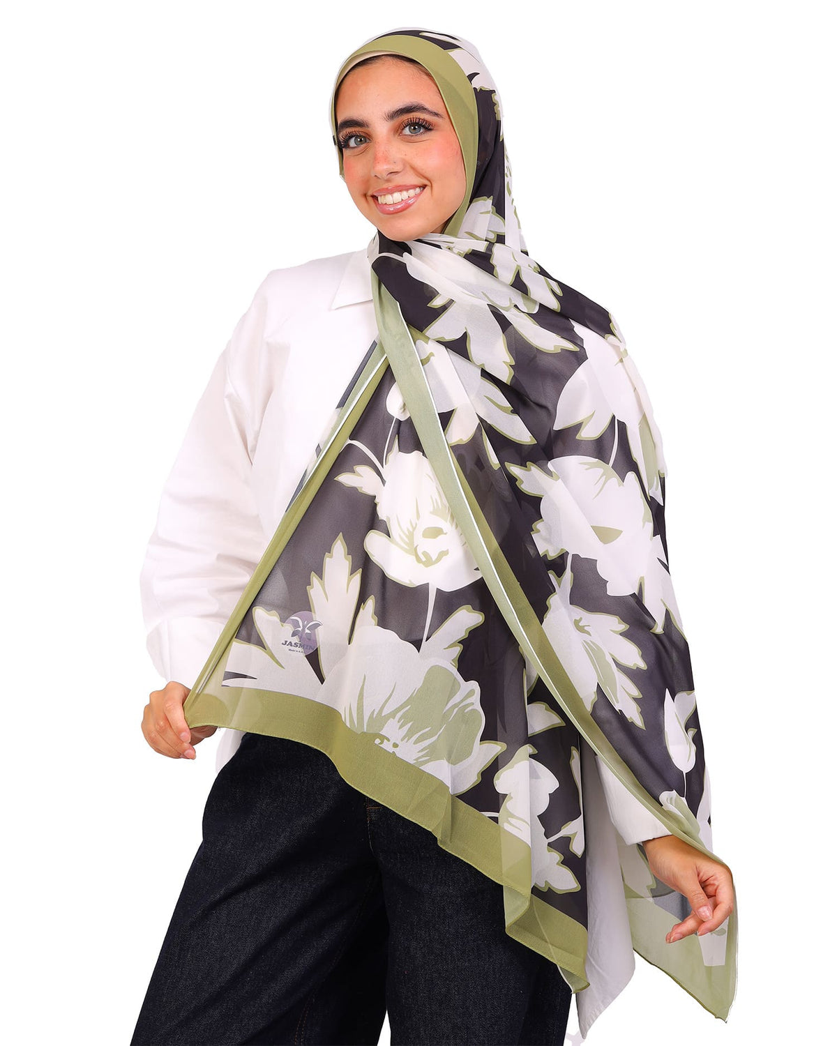 Velmara | Printed Chiffon Scarf