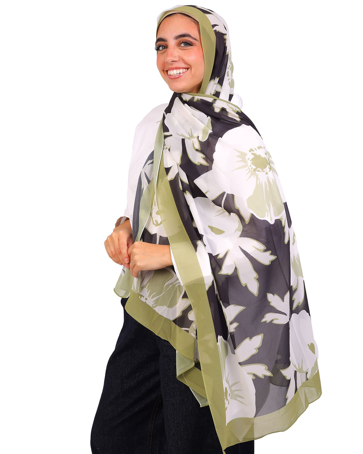 Velmara | Printed Chiffon Scarf