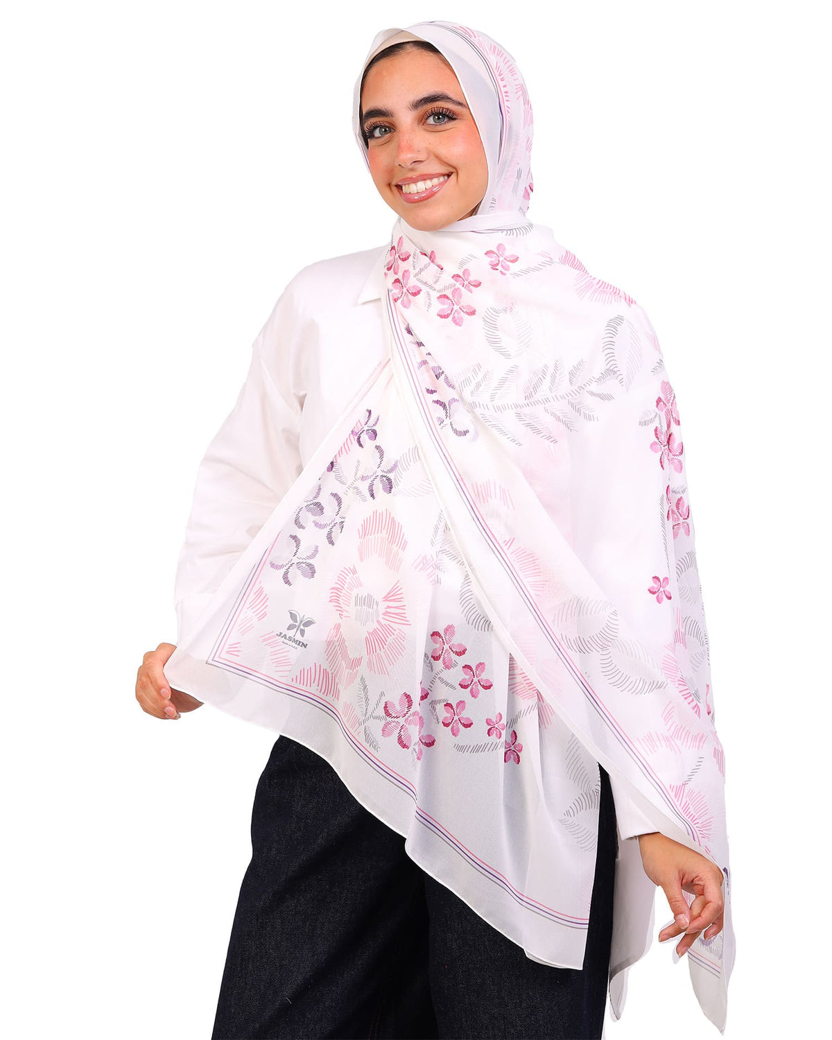 Fiorisse | Printed Chiffon Scarf