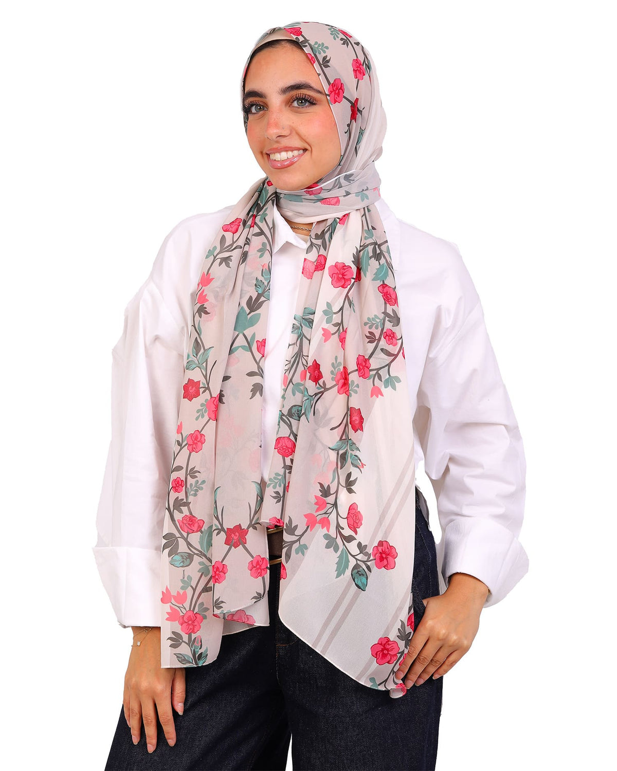 Elionne | Printed Chiffon Scarf