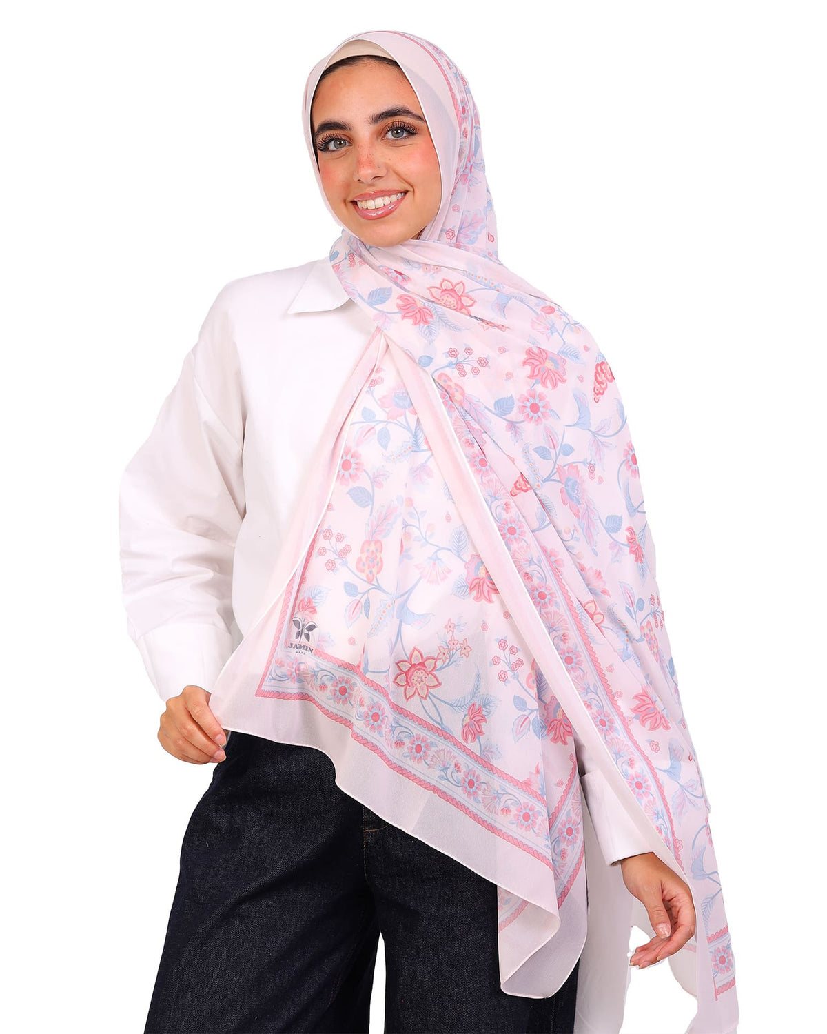 Avenira | Printed Chiffon Scarf