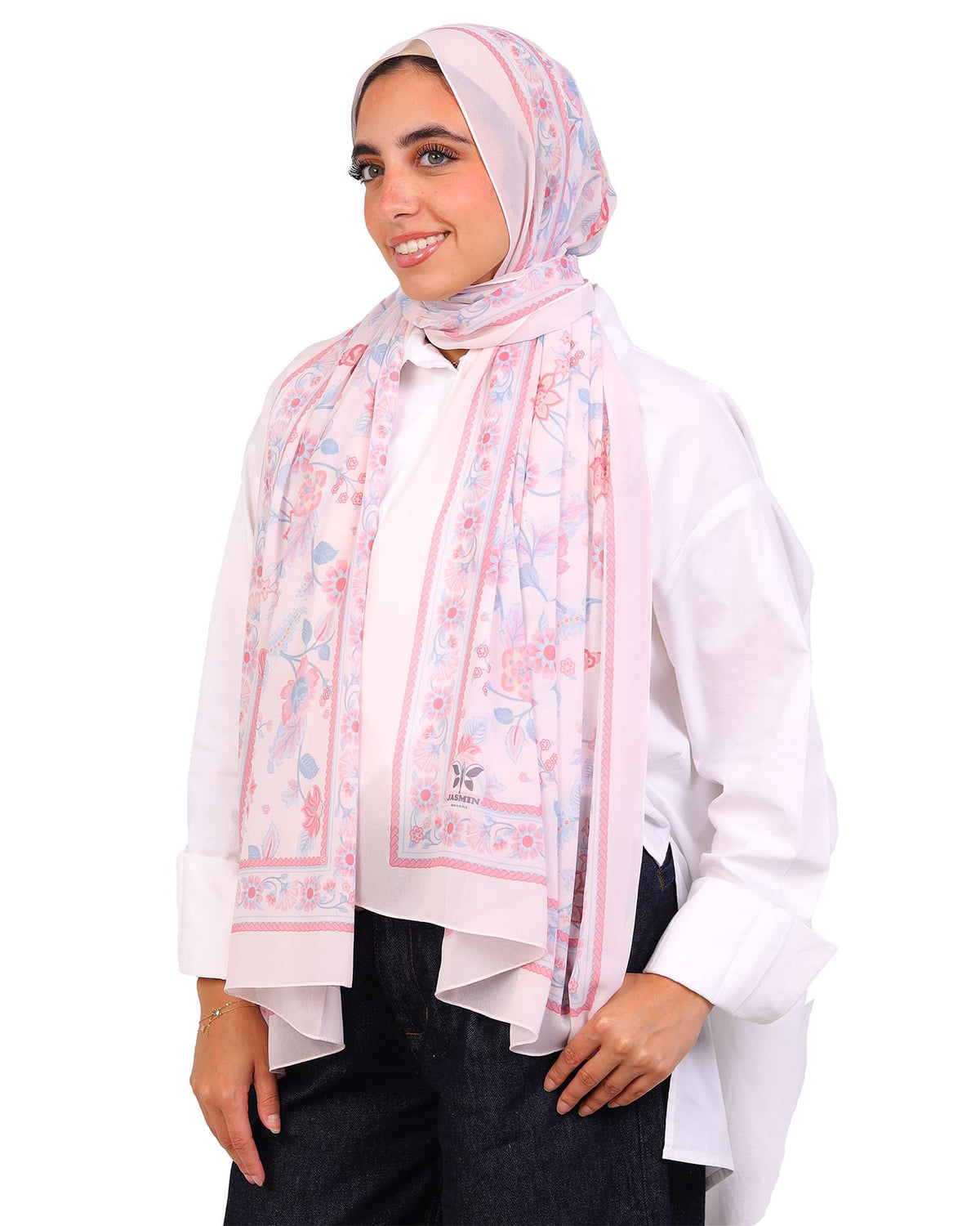 Avenira | Printed Chiffon Scarf