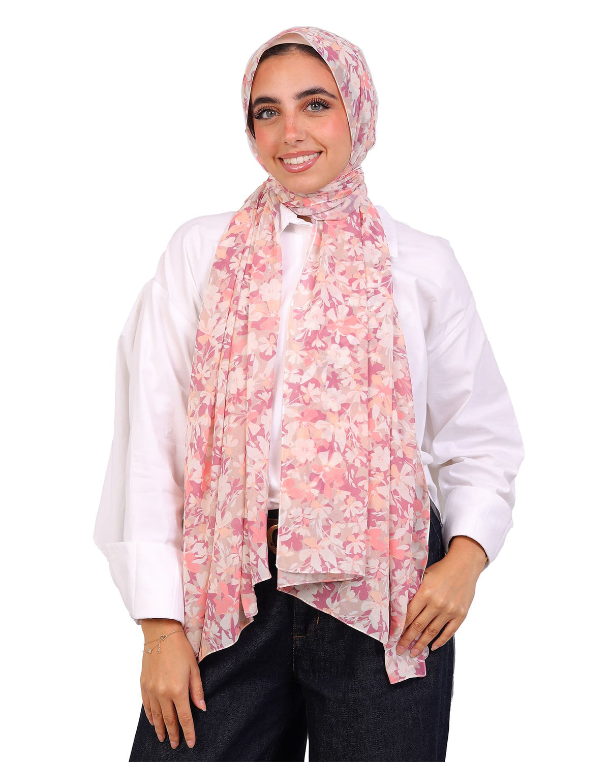 Marivelle | Printed Chiffon Scarf