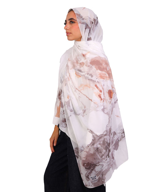 Almarie | Printed Chiffon Scarf