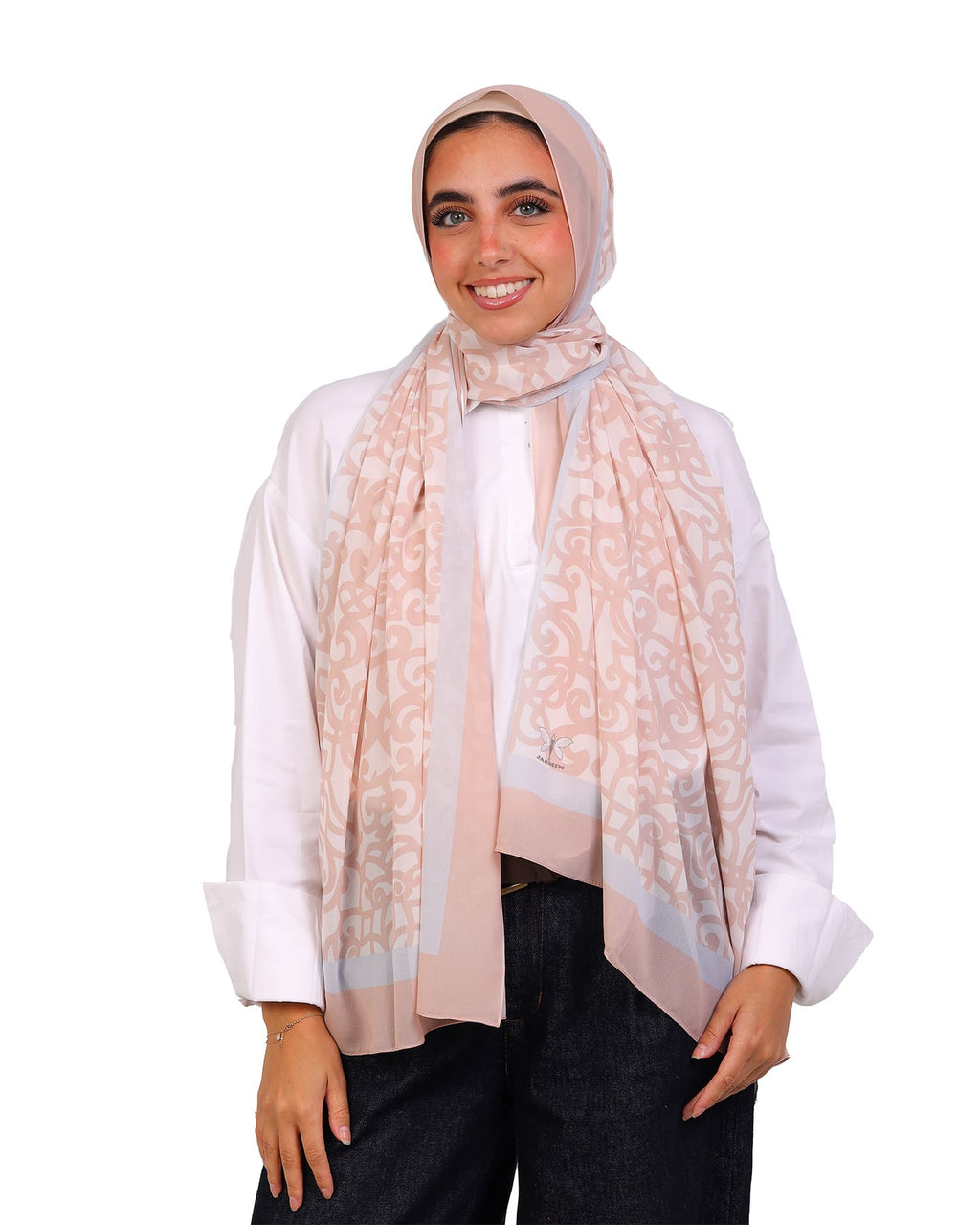 Zafielle | Printed Chiffon Scarf