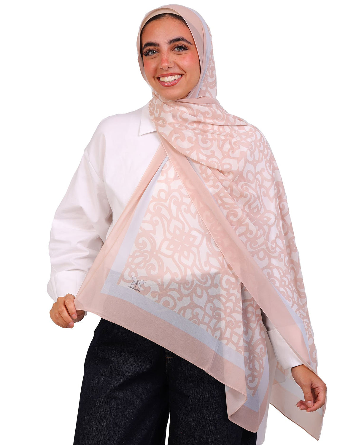 Zafielle | Printed Chiffon Scarf