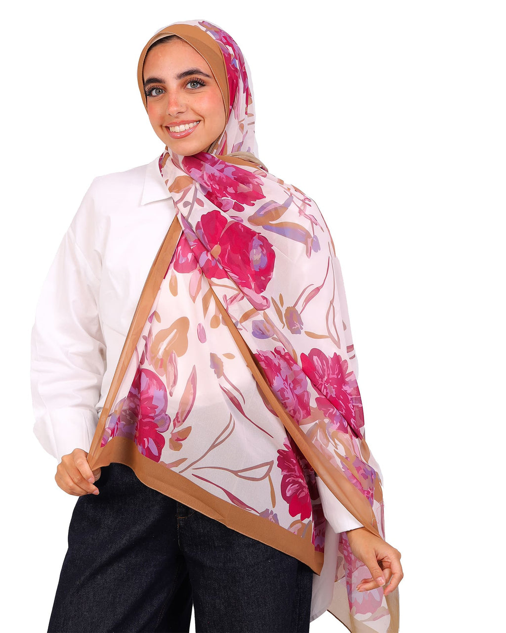 Solariah | Printed Chiffon Scarf