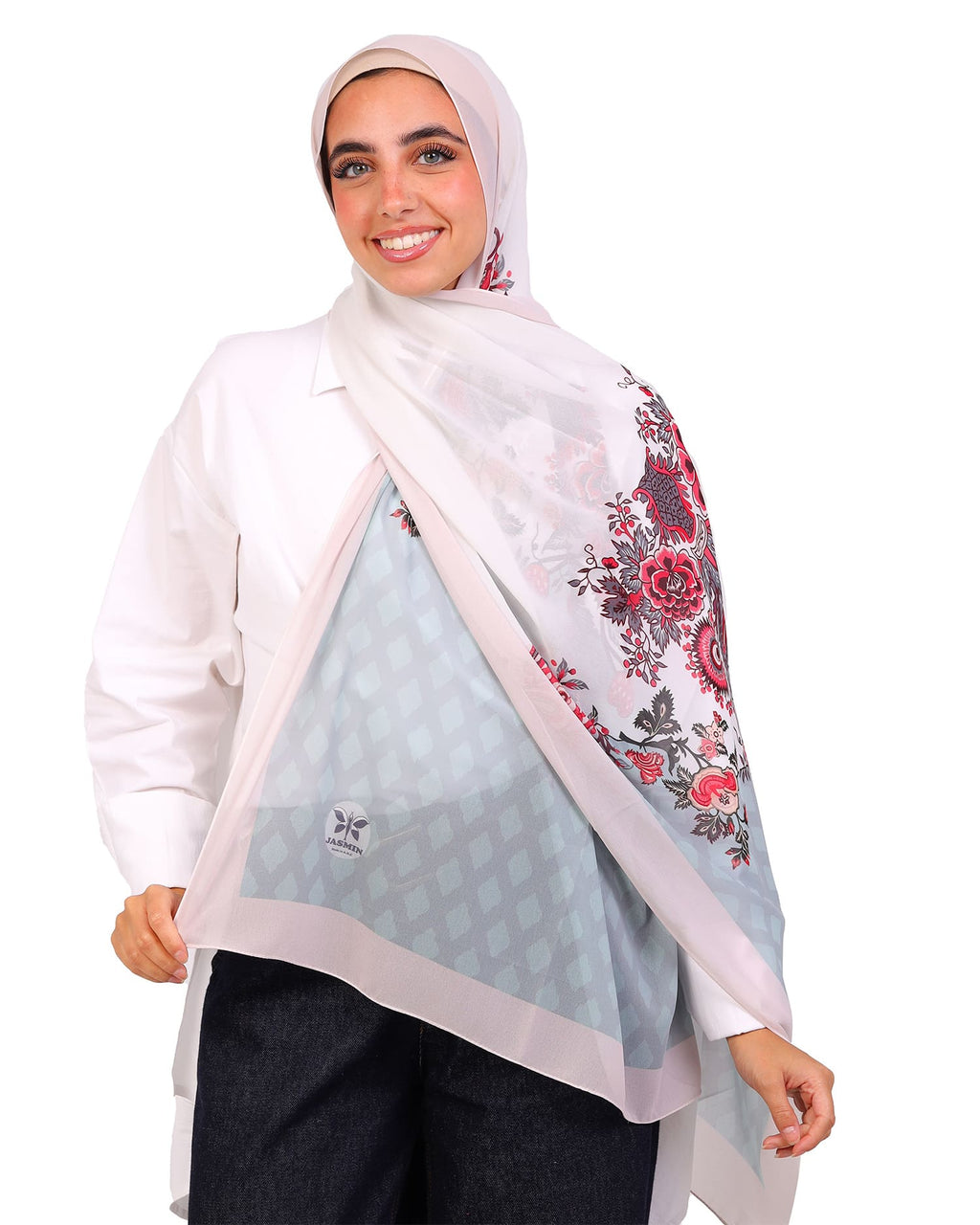 Mirelissea | Printed Chiffon Scarf