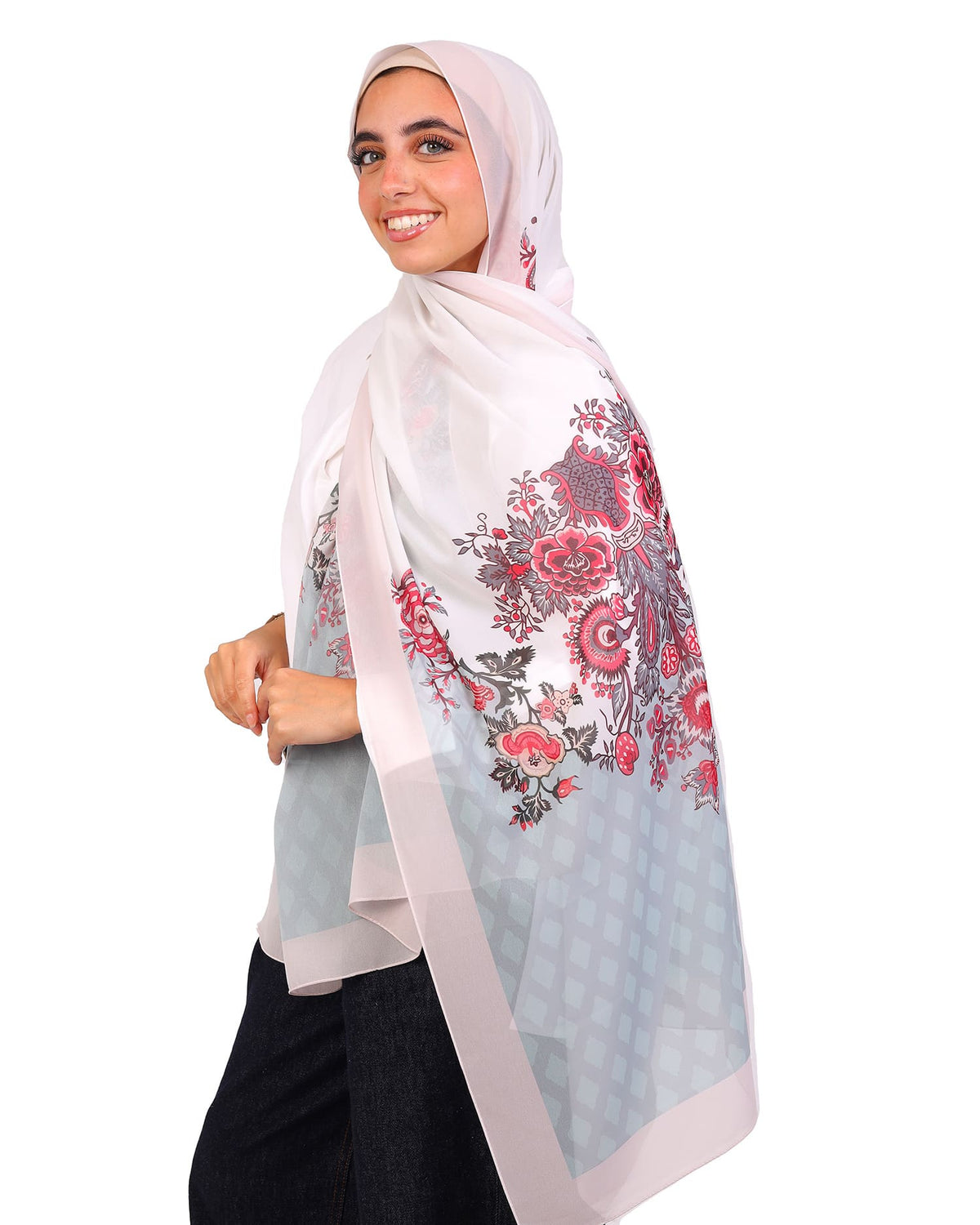 Mirelissea | Printed Chiffon Scarf