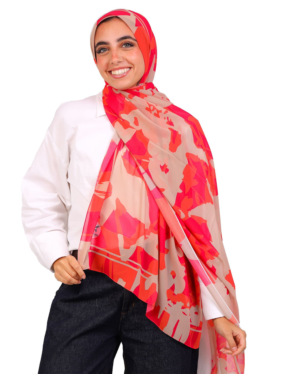 Vaelisse | Printed Chiffon Scarf
