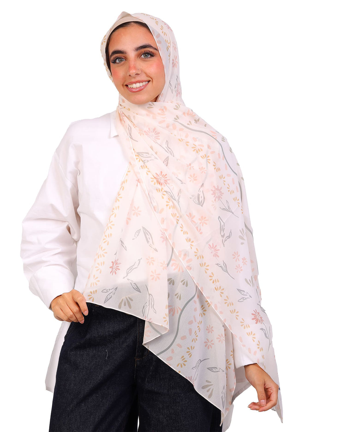 Zinnara | Printed Chiffon Scarf