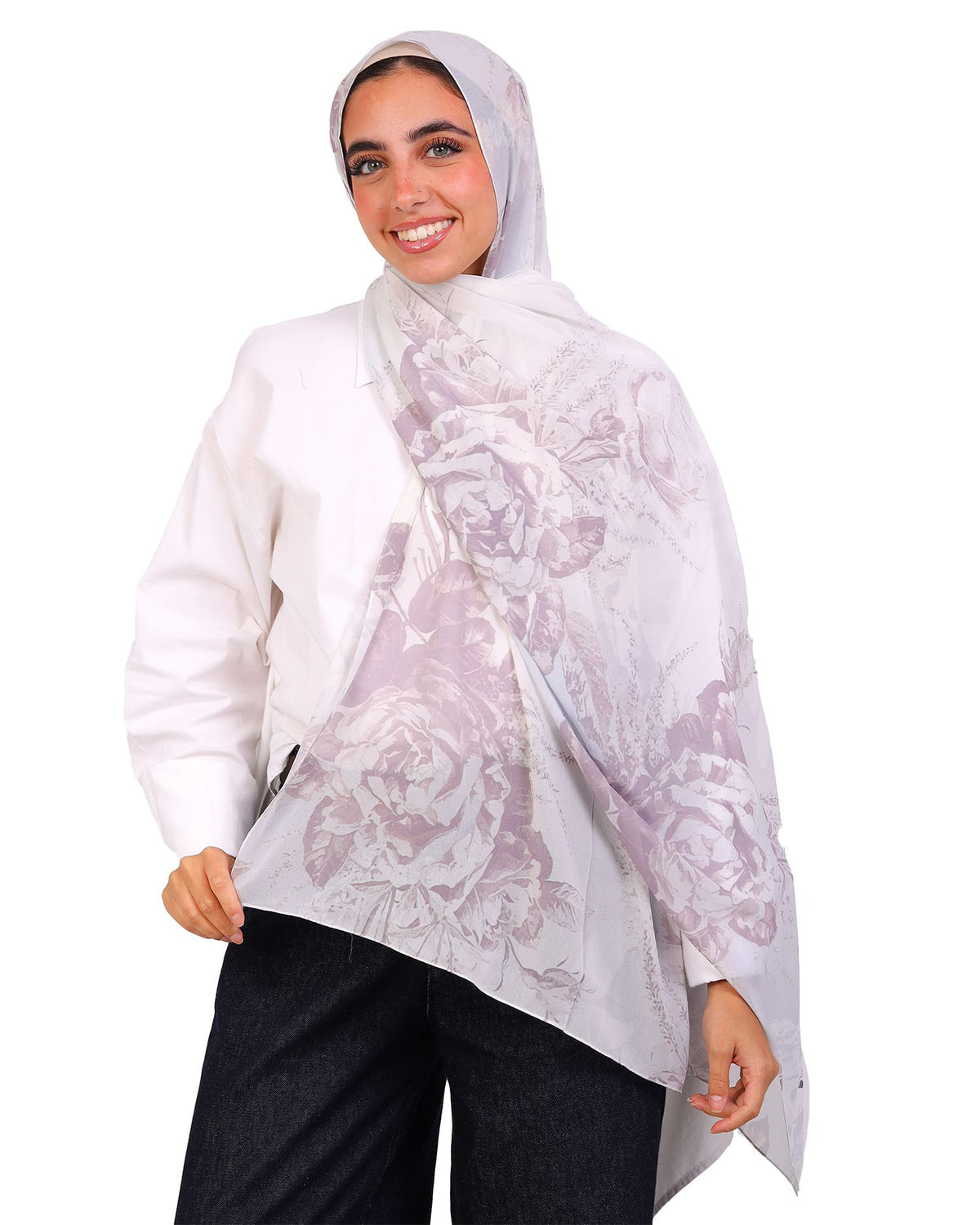 Corielle | Printed Chiffon Scarf