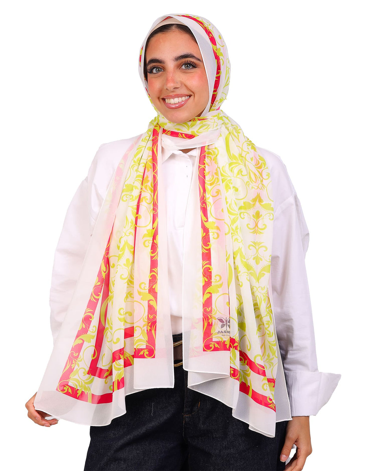 Elzaria | Printed Chiffon Scarf
