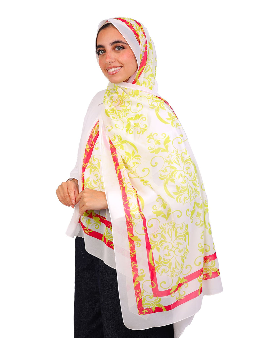 Elzaria | Printed Chiffon Scarf