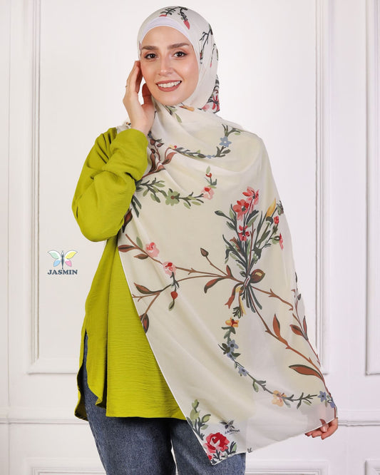 Lumen | Printed Chiffon Scarf