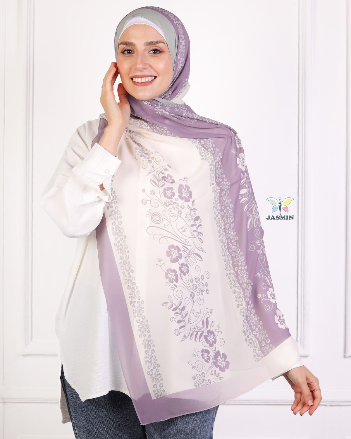 Zephyr | Printed Chiffon Scarf