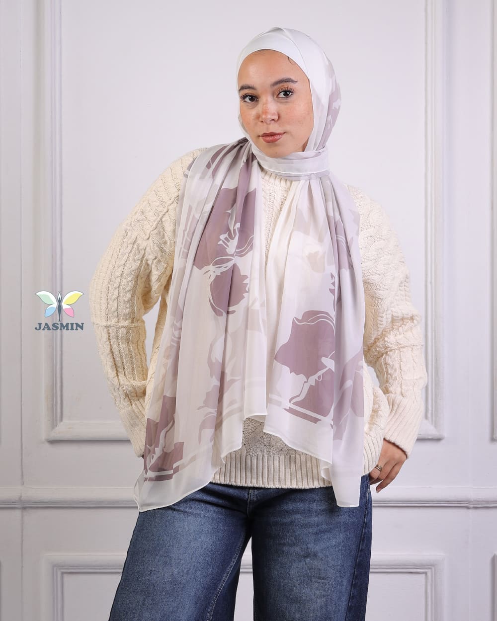 Vibrance | Printed Chiffon Scarf