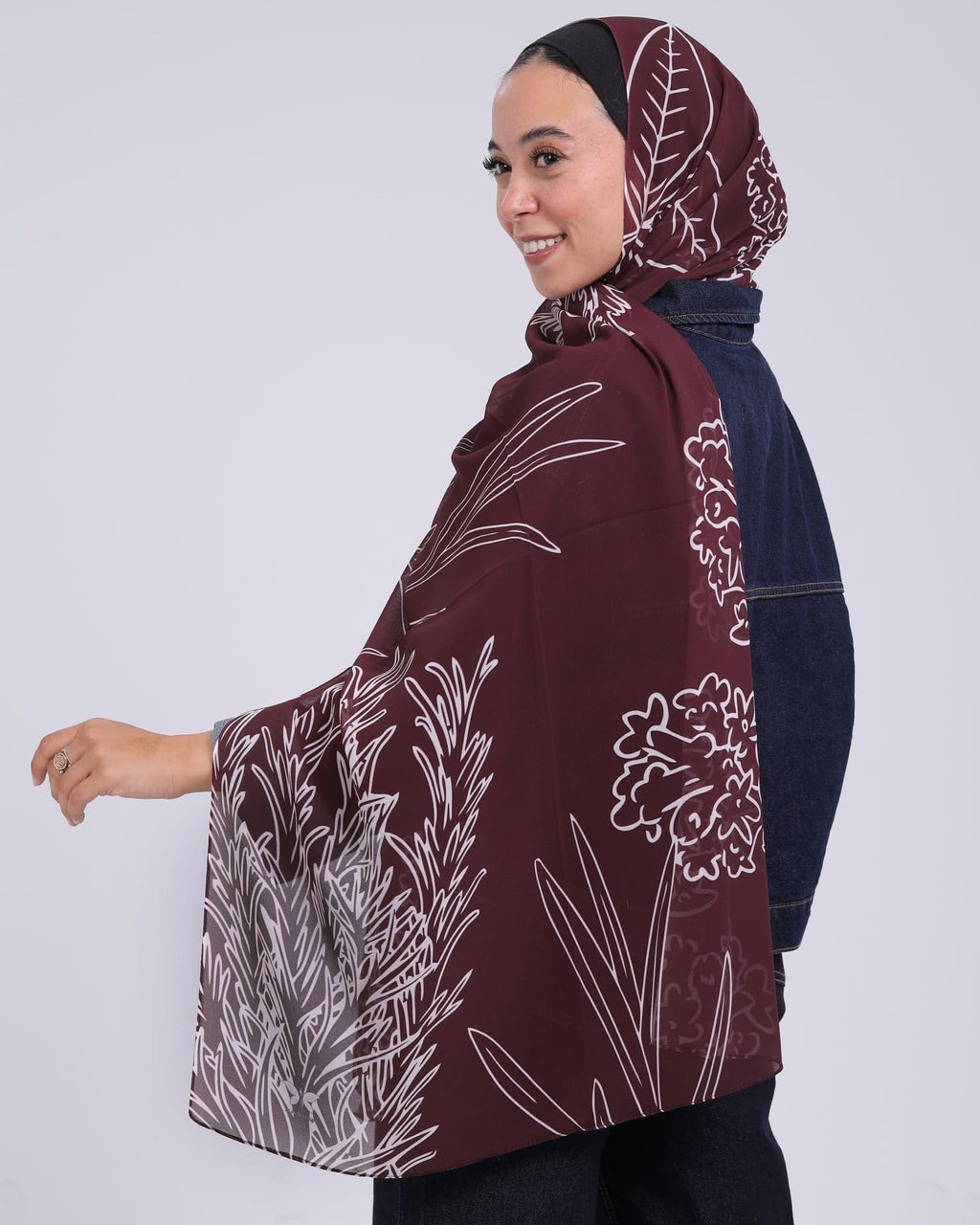 Eviana | Printed Chiffon Scarf