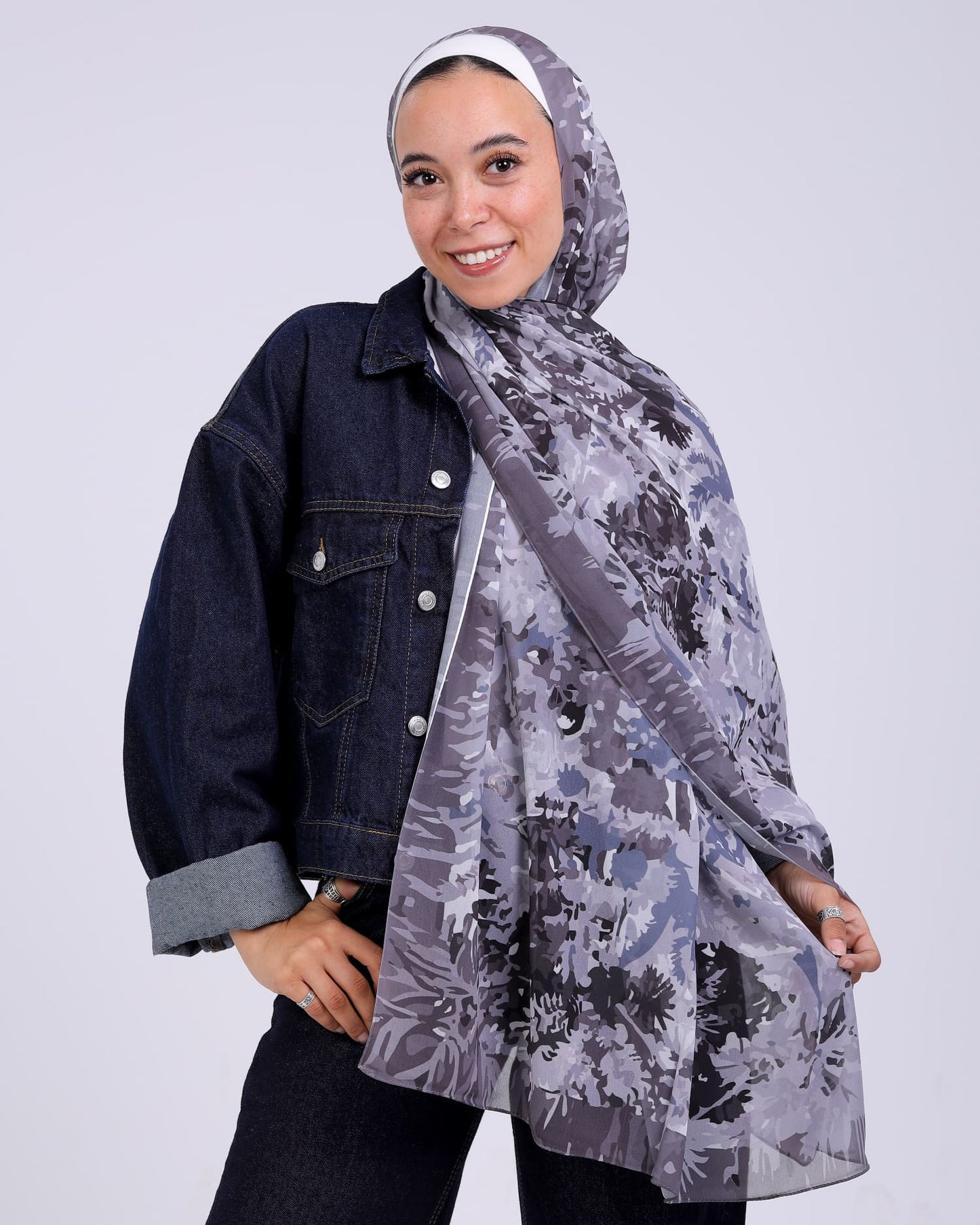 Opaline | Printed Chiffon Scarf