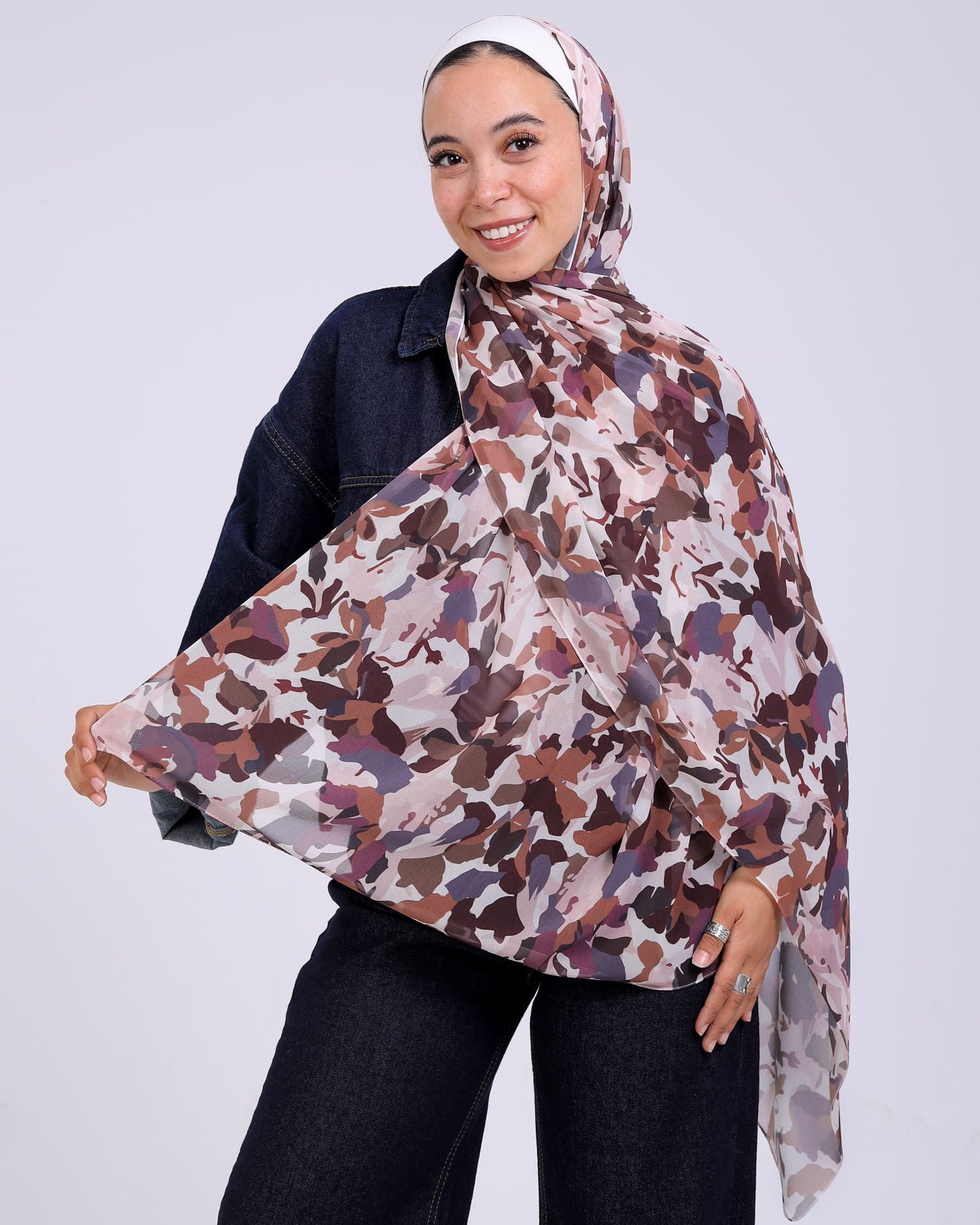 Celina | Printed Chiffon Scarf