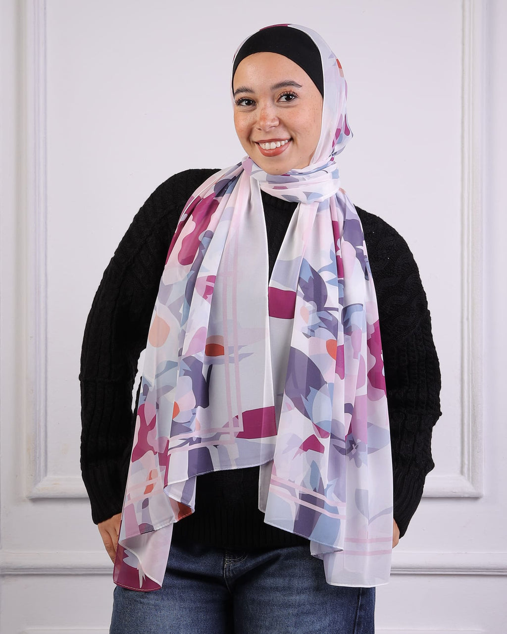 Elysium | Printed Chiffon Scarf