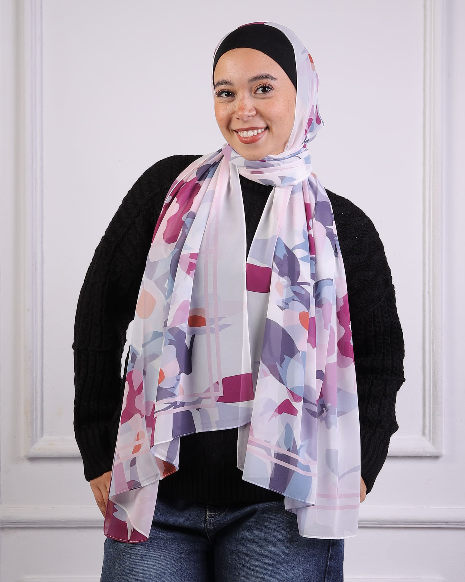 Elysium | Printed Chiffon Scarf