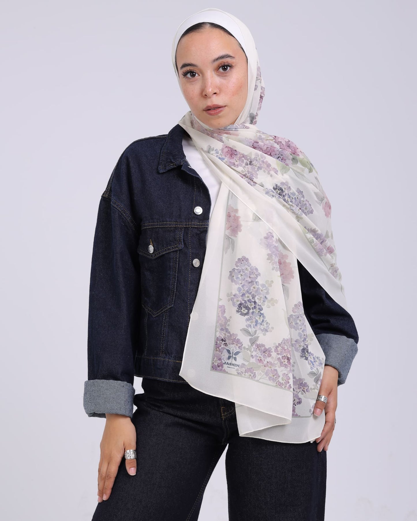 Ariaelle | Printed Chiffon Scarf