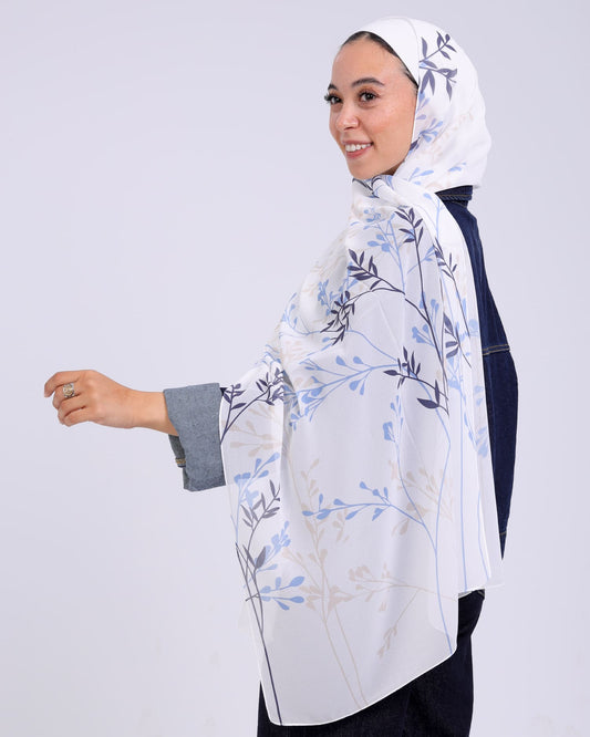 Inesca | Printed Chiffon Scarf