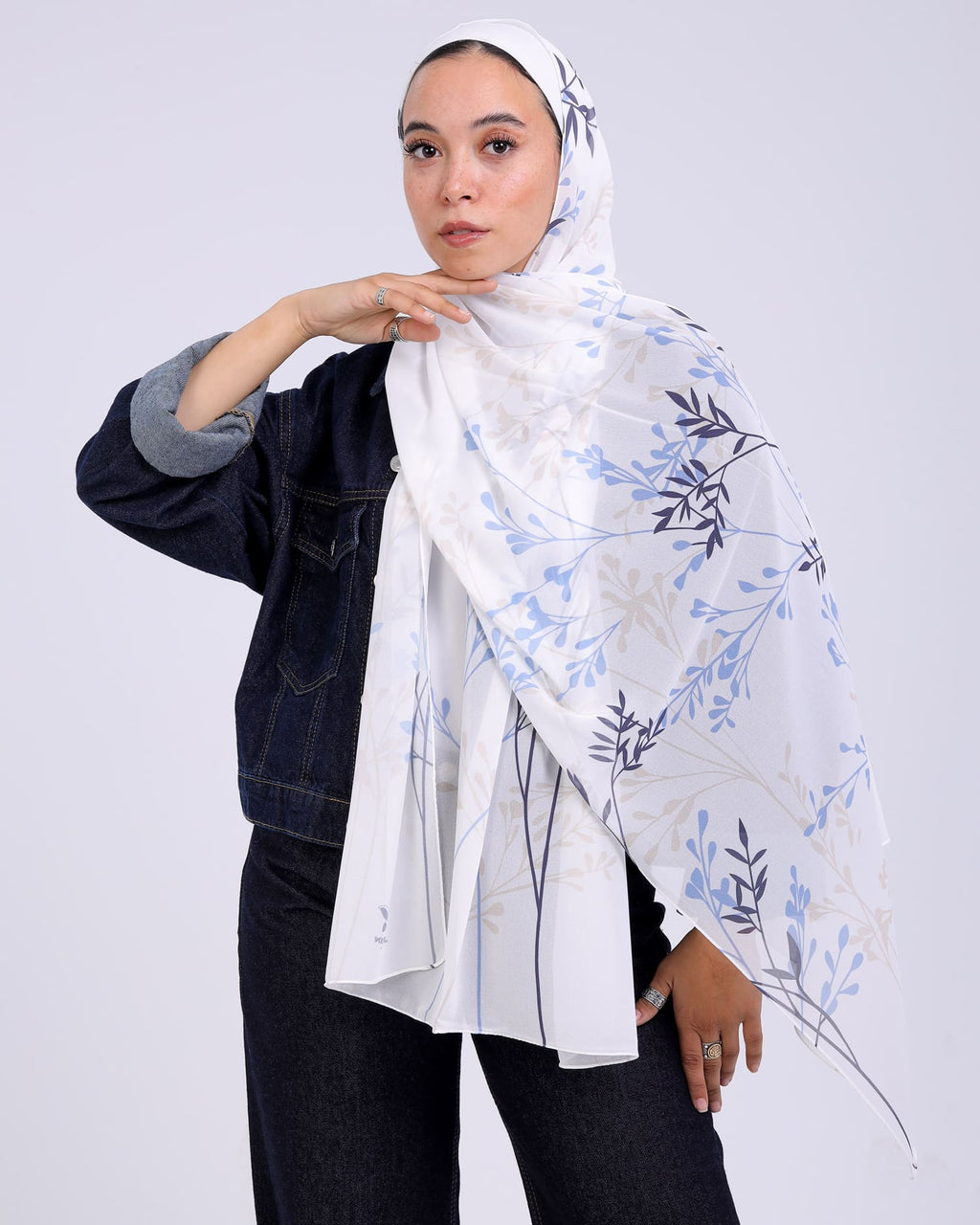 Inesca | Printed Chiffon Scarf