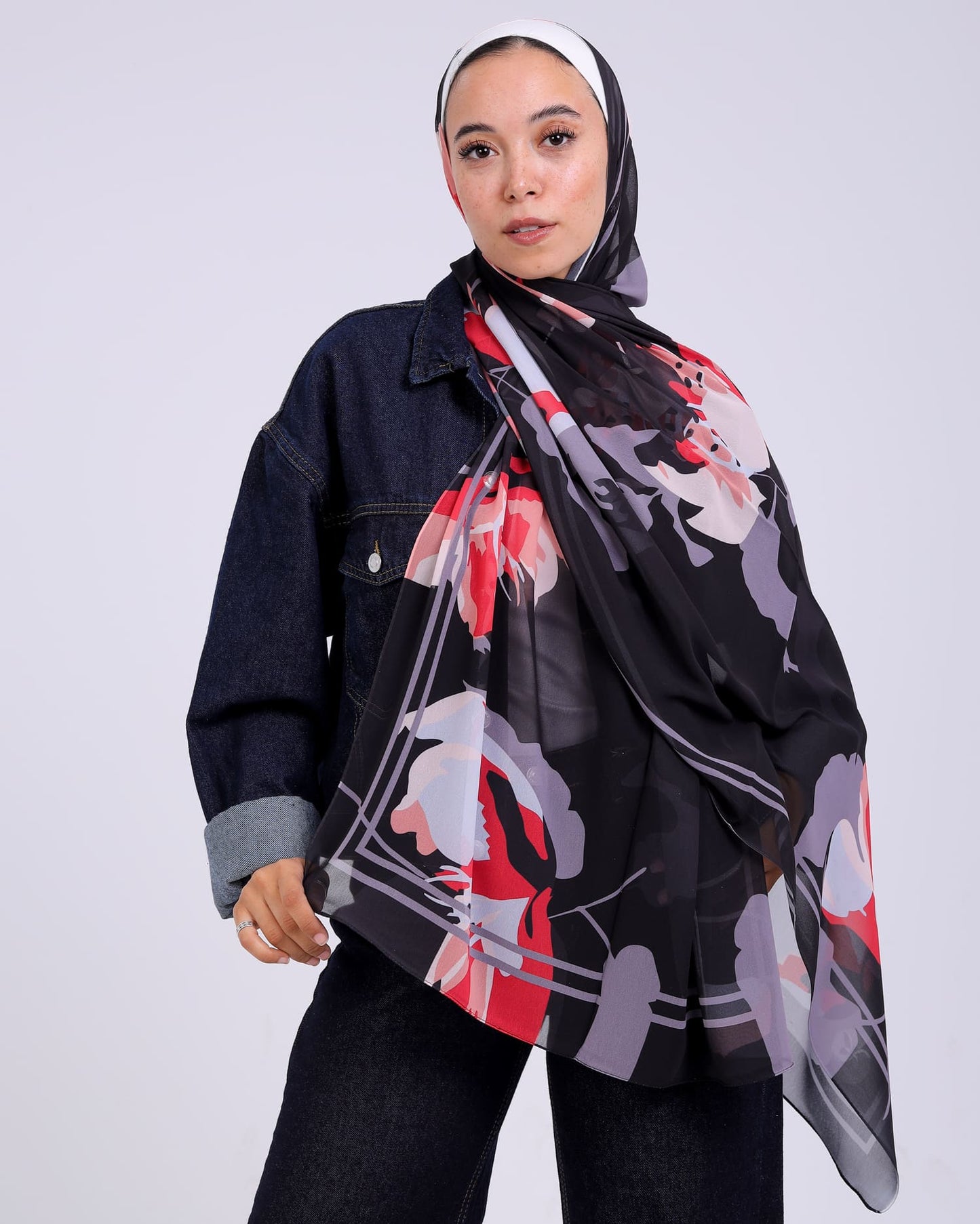 Lunessa | Printed Chiffon Scarf