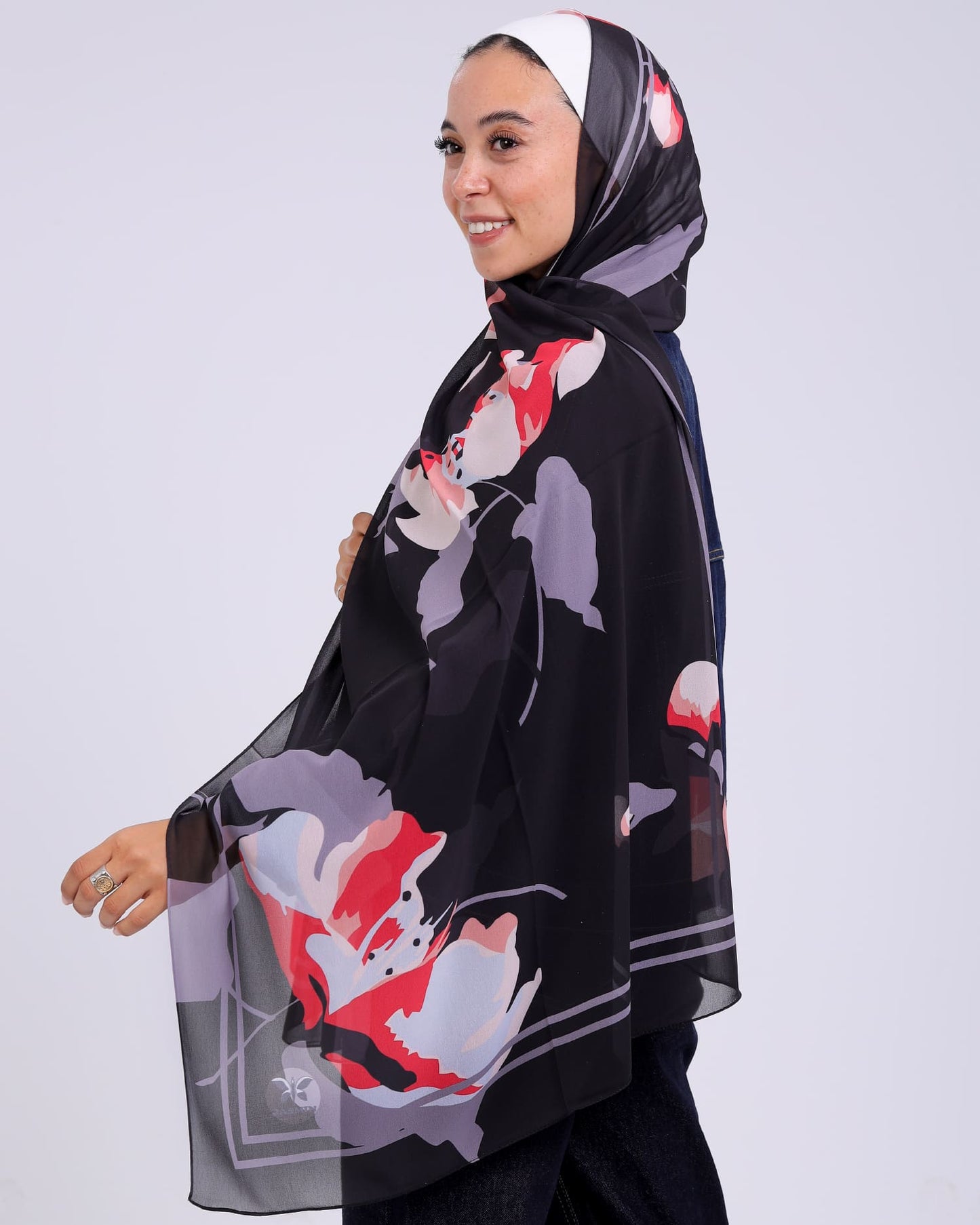 Lunessa | Printed Chiffon Scarf