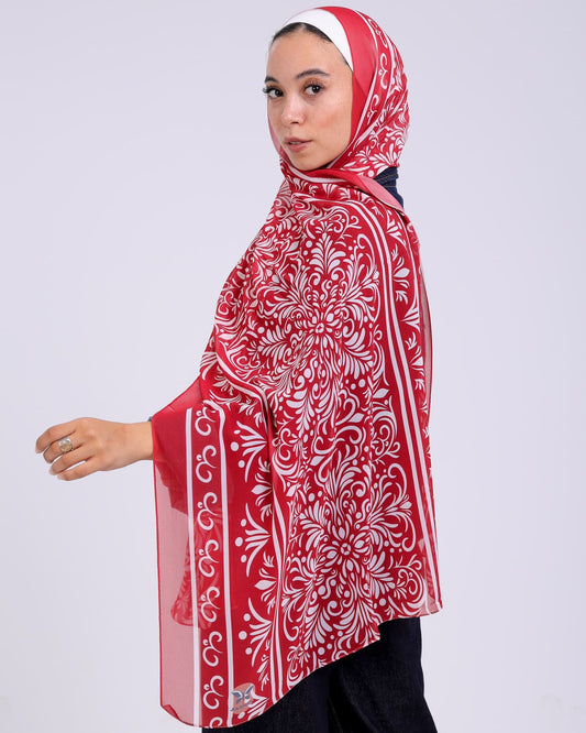 Amarilla | Printed Chiffon Scarf