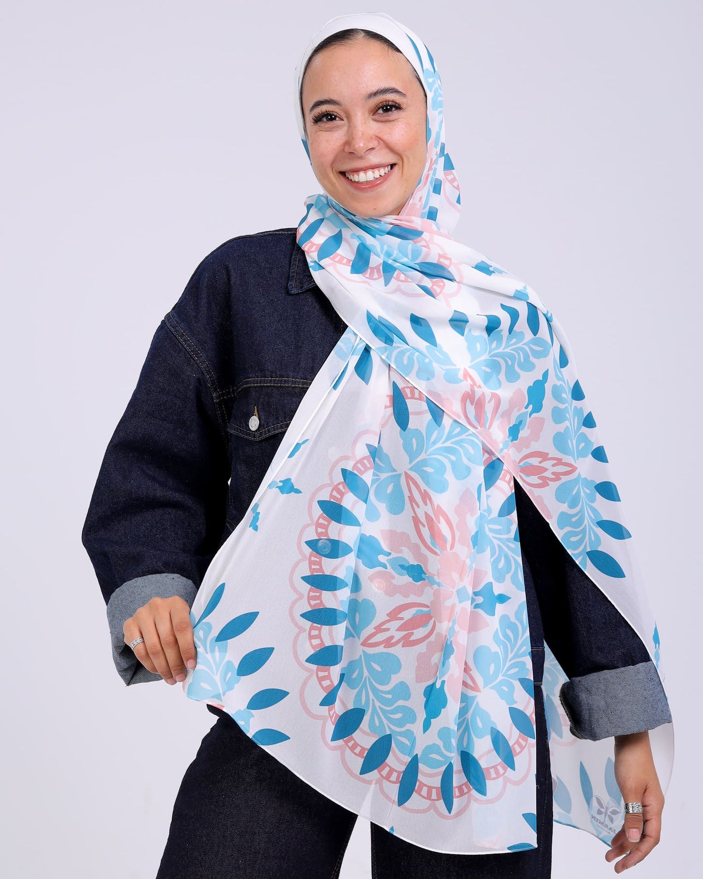Esmera | Printed Chiffon Scarf