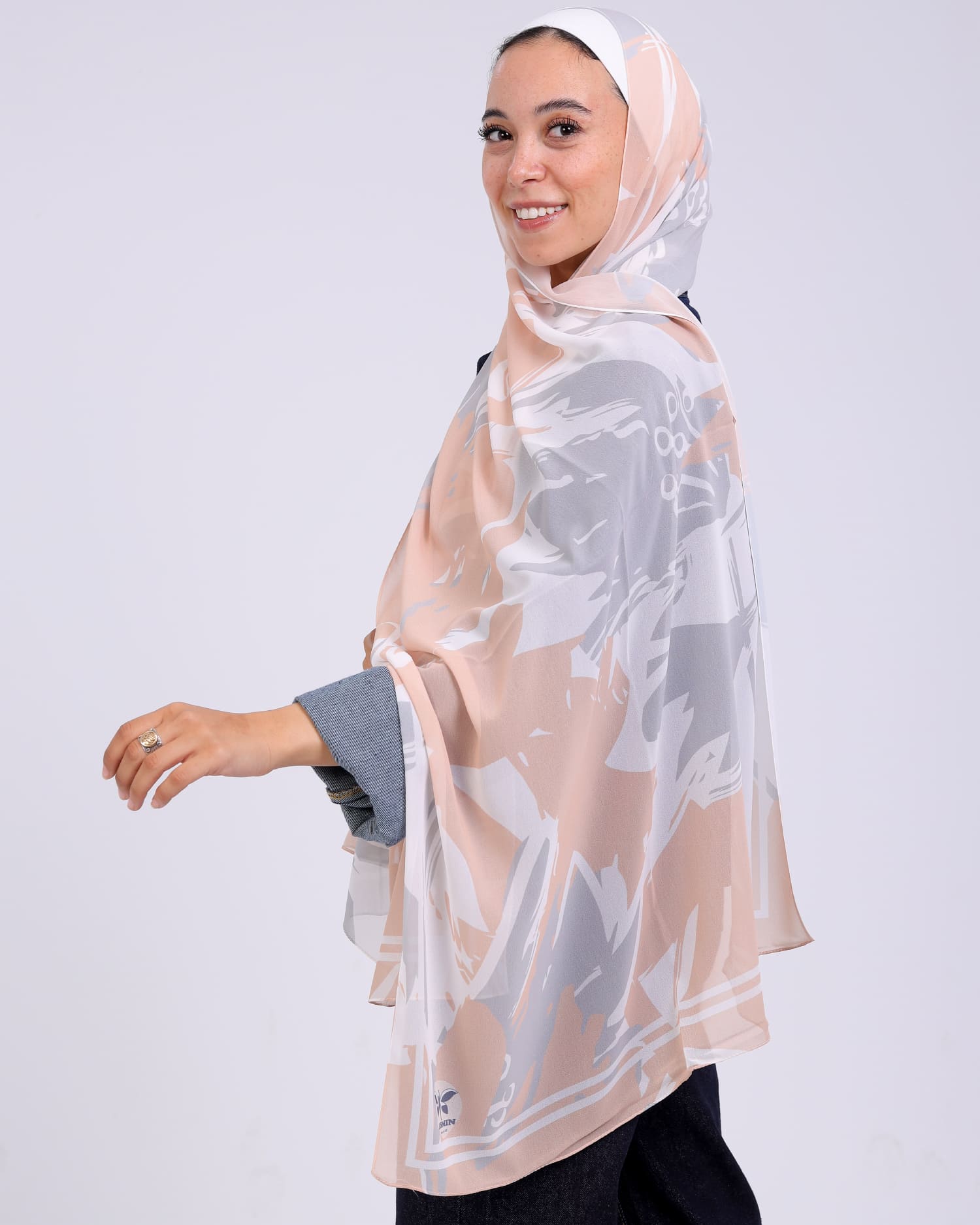 Azura | Printed Chiffon Scarf