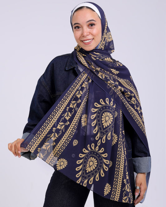 Arienne | Printed Chiffon Scarf